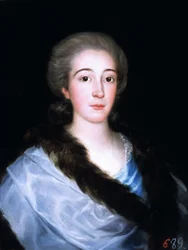 Porträt von Doña María Teresa de Vallabriga y Rozas